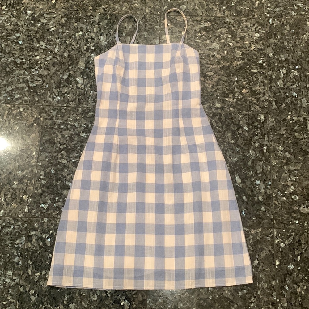 blue and white dress, XS